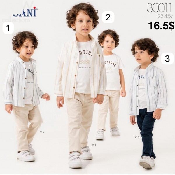 Костюм Тройка Для Мальчика Sani (2-3-4-5лет)