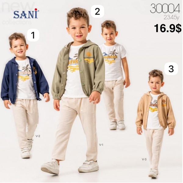 Костюм Тройка Для Мальчика Sani (2-3-4-5лет)