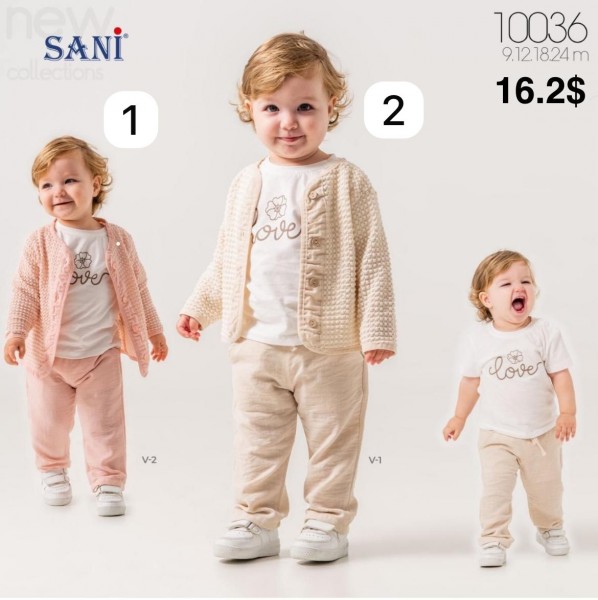 Костюм Тройка Для Девочки Sani (9-12-18-24мес.) 