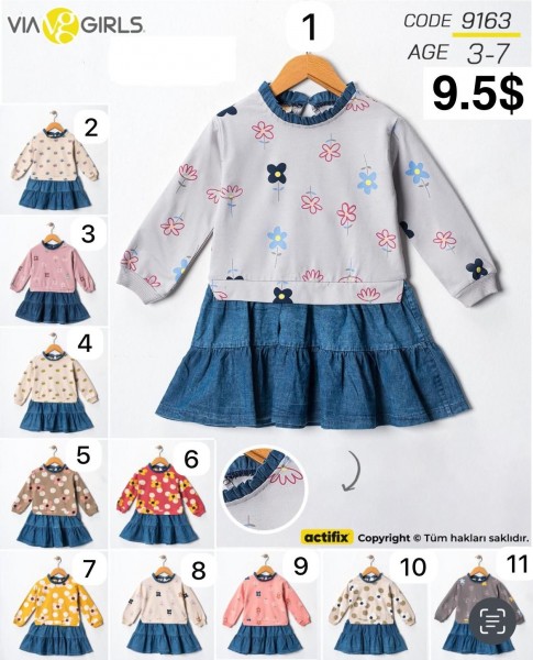Платье Для Девочки Via Girls (3-4-5-6-7лет) 
