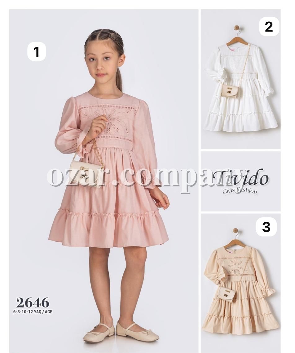Платье Для Девочки Tivido (6-8-10-12лет) 