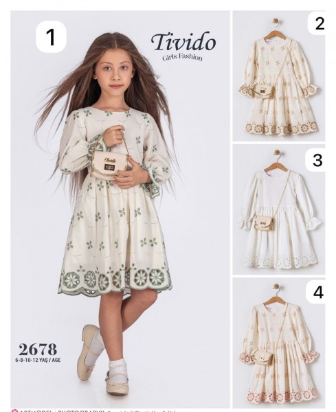 Платье Для Девочки Tivido (6-8-10-12лет) 
