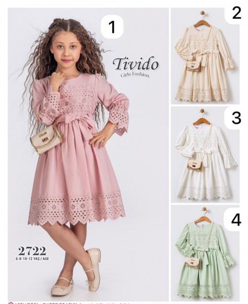 Платье Для Девочки Tivido (6-8-10-12лет) 