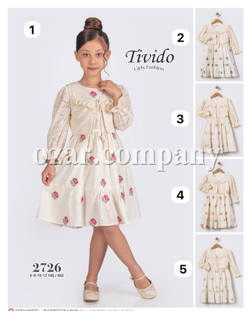 Платье Для Девочки Tivido (6-8-10-12лет) 