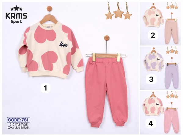 Костюм Двунитка Для Девочки KRMS (2-3-4-5лет) 