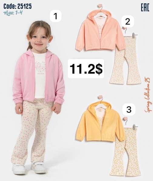 Костюм Тройка Для Девочки Bupper-Minipodyum (1-2-3-4лет)