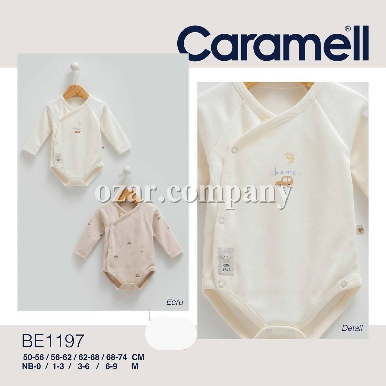 Пара Бодиков Для Мальчика Caramell (0/1-3/3-6/6-9мес.)