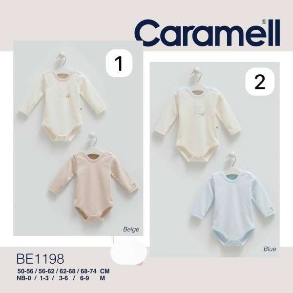 Пара Бодиков Для Мальчика Caramell (0/1-3/3-6/6-9мес.)