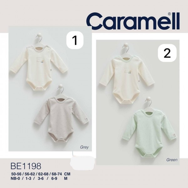 Пара Бодиков Для Мальчика Caramell (0/1-3/3-6/6-9мес.)
