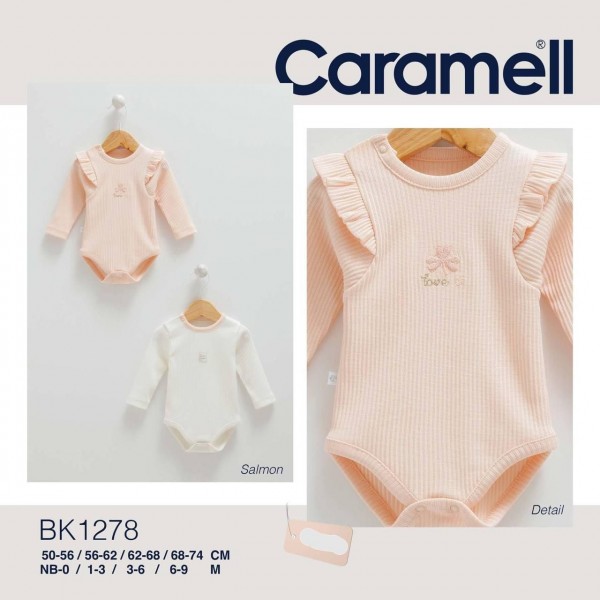 Пара Бодиков Для Девочки Caramell (0/1-3/3-6/6-9мес.)