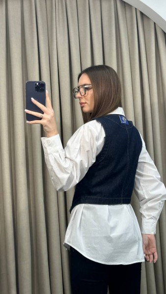 Женская Рубашка + Жилет Cute