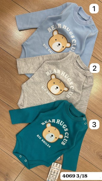 Бодик Для Мальчика Puan Baby (3-6/6-9/9-12/12-18мес.)