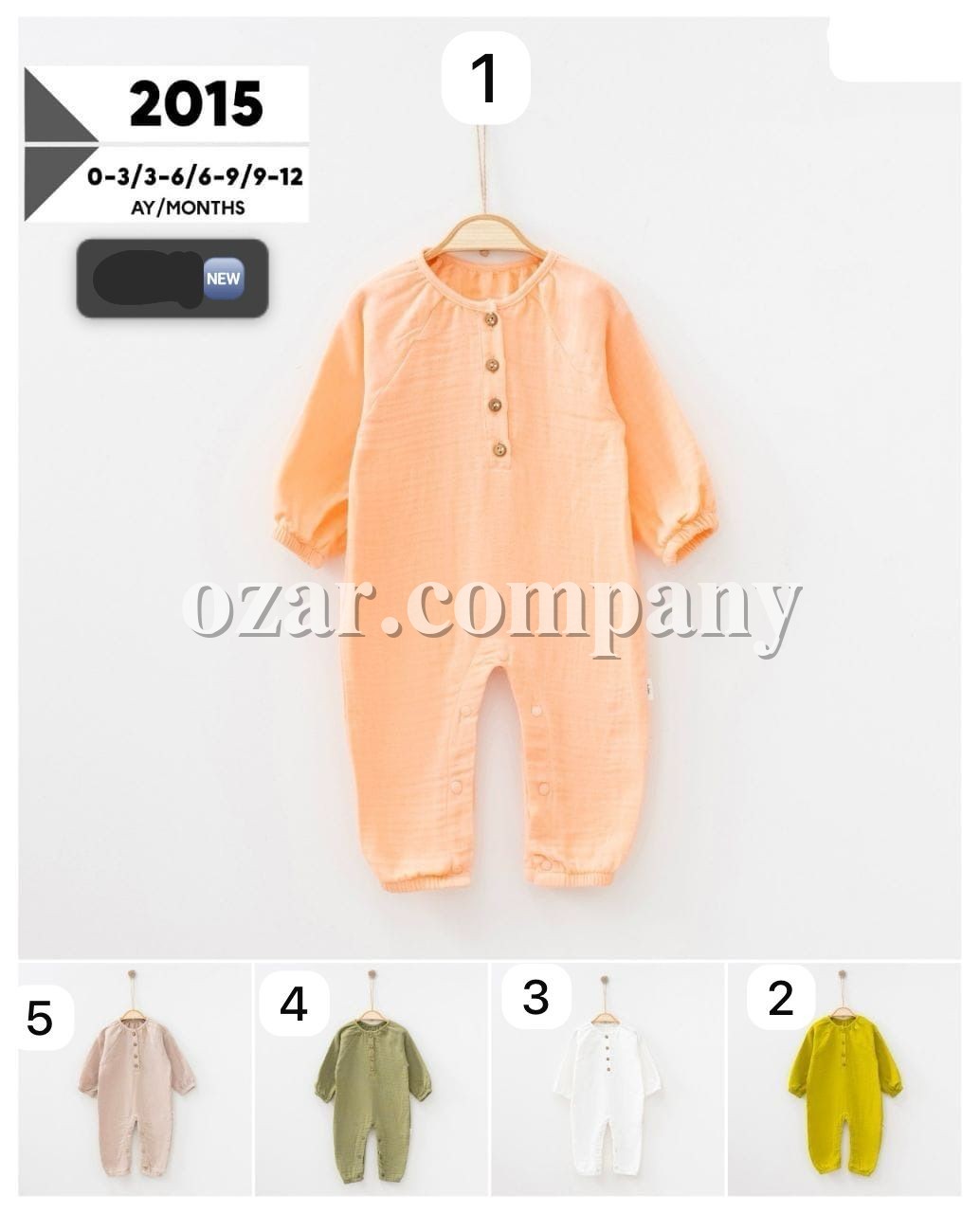 Муслиновый Человечек Для Новорождённых SD Baby (0-3/3-6/6-9/9-12мес.)