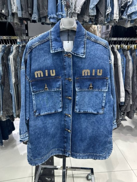 Женский Джинсовый Пиджак Miu Miu