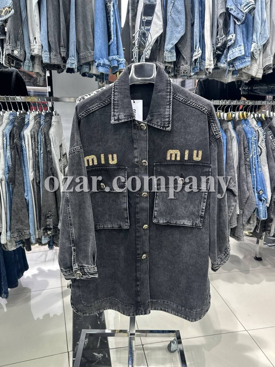 Женский Джинсовый Пиджак Miu Miu