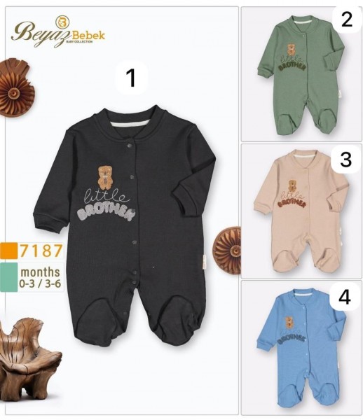 Человечек Для Мальчика Beyaz Bebek (0-3/3-6мес.) 