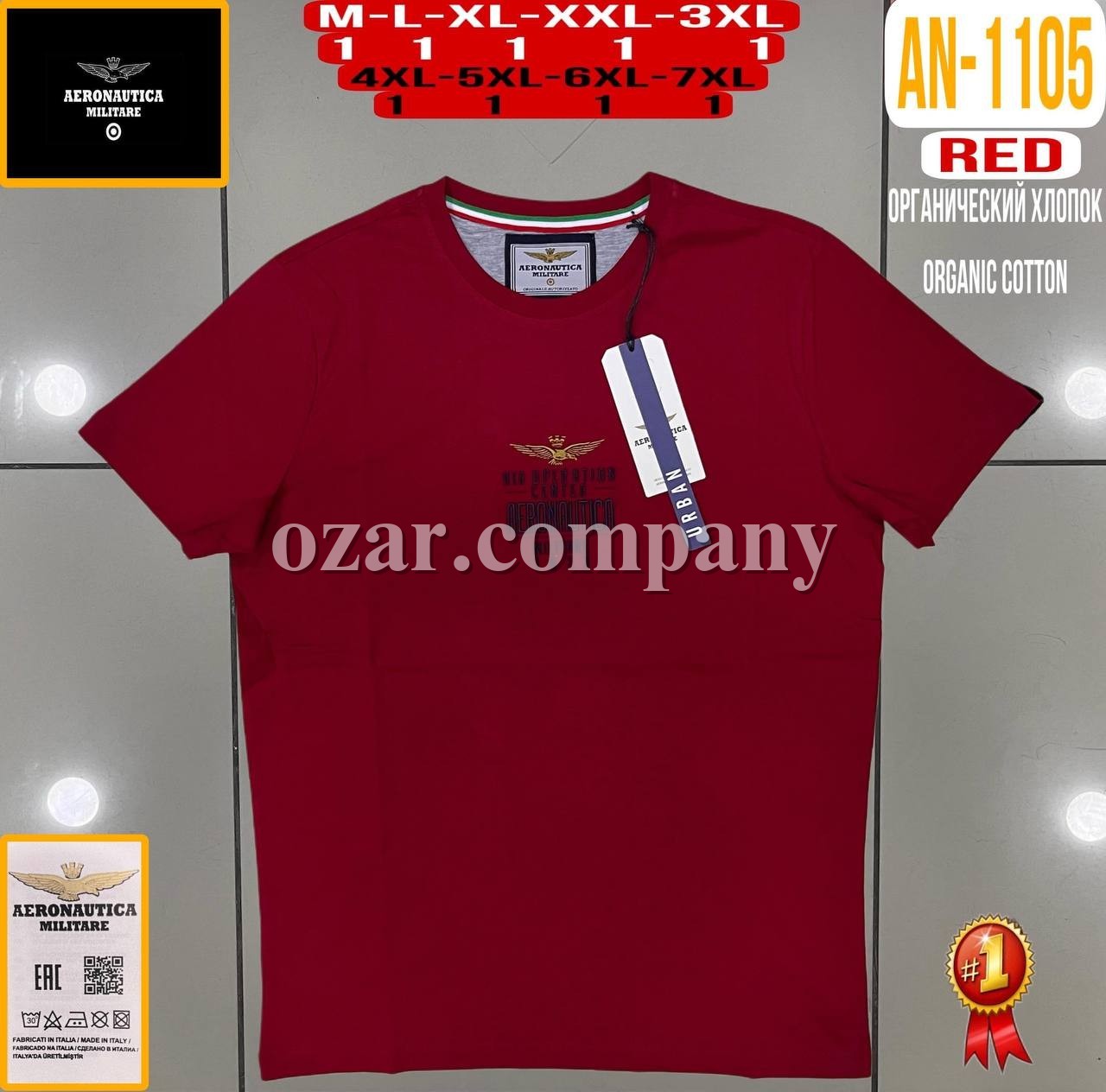 Мужская Футболка Aeronautica Militare (Большие размеры)