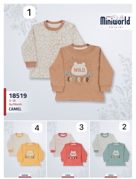 Свитшот Для Мальчика Miniworld (3-6/6-9/9-12/12-18мес. по 2шт.)