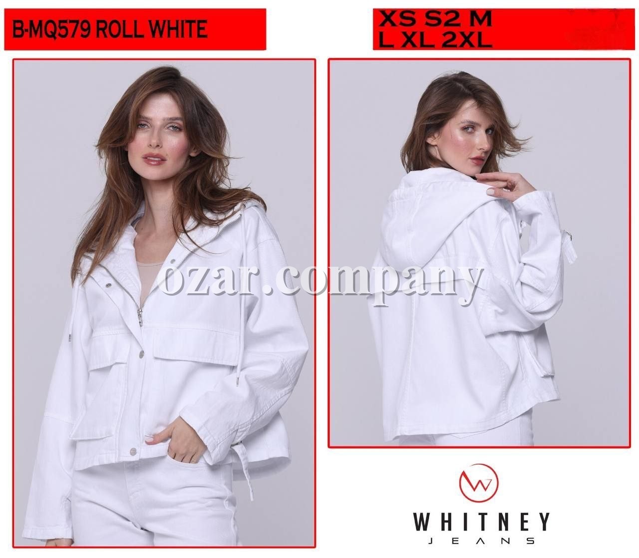 Женский Джинсовый Пиджак Whitney (Большие размеры)