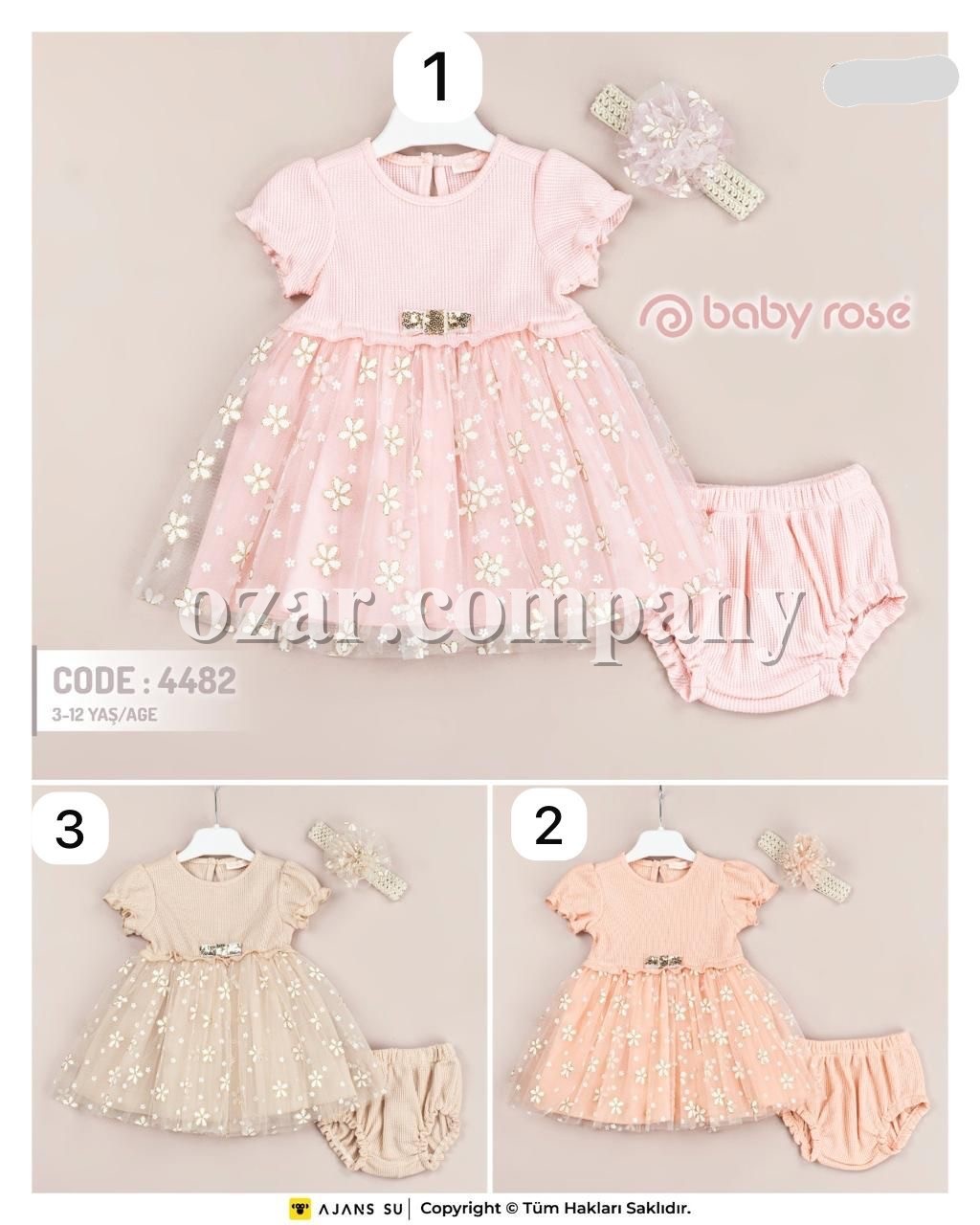 Платье Для Девочки Baby Rose (3-6-9-12мес)