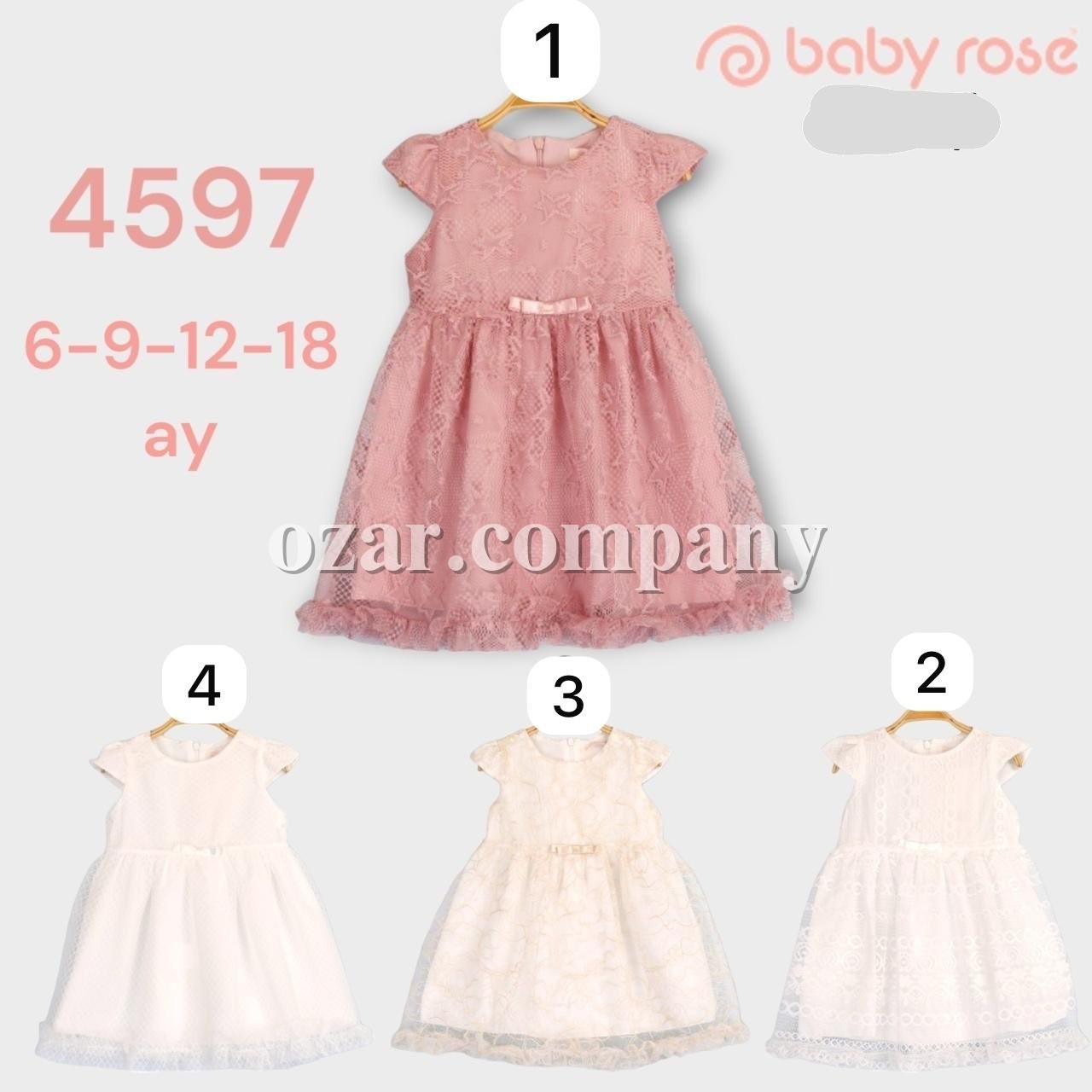 Платье Для Девочки Baby Rose (6-9-12-18мес)