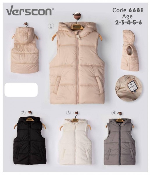 Жилетка Для Девочки Verscon (2-3-4-5-6лет)