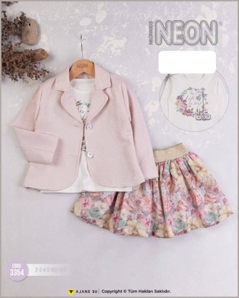 Костюм Тройка Для Девочки Neon (2-3-4-5лет)