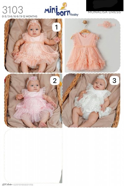 Платье Для Девочки Miniborn (0-3/3-6/6-9/9-12мес.)