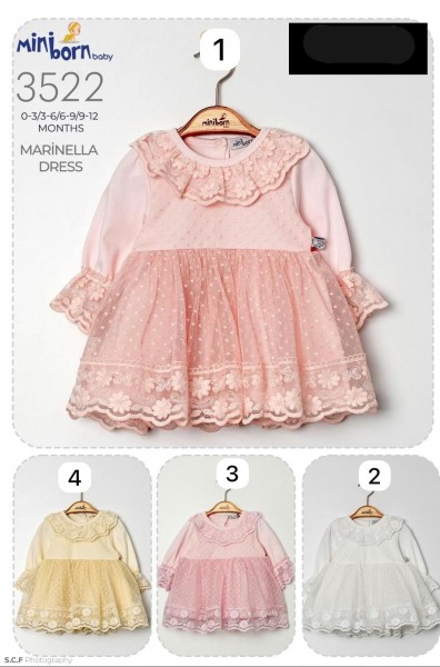 Платье Для Девочки Miniborn (0-3/3-6/6-9/9-12мес.)