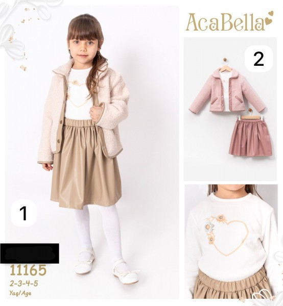 Костюм Тройка Для Девочки Aca Bella (2-3-4-5лет)