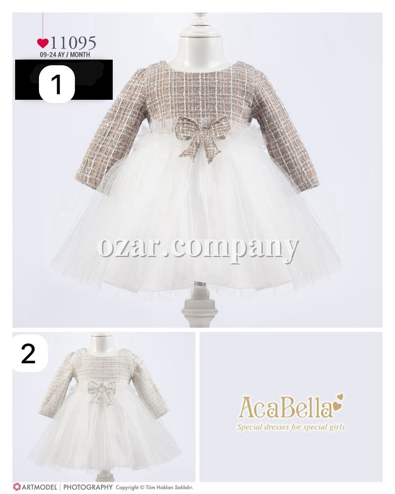 Платье Для Девочки Aca Bella (9-12-18-24мес.) 