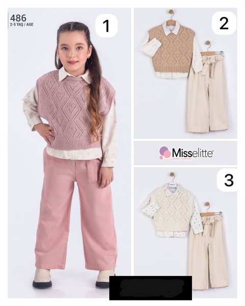 Костюм Тройка Для Девочки Misselitte (2-3-4-5лет) 