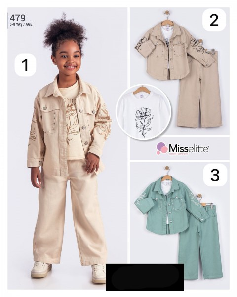 Костюм Тройка Для Девочки Misselitte (5-6-7-8лет)