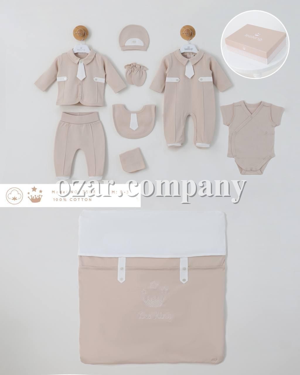 Коробочный Набор Для Мальчика Leoking (0-3мес.) 