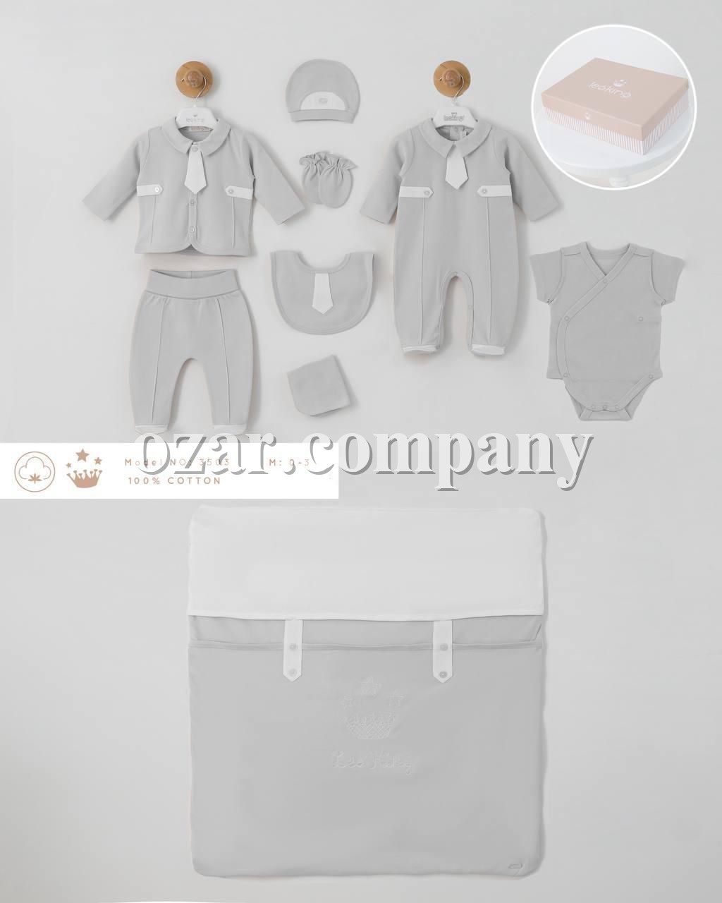 Коробочный Набор Для Мальчика Leoking (0-3мес.) 