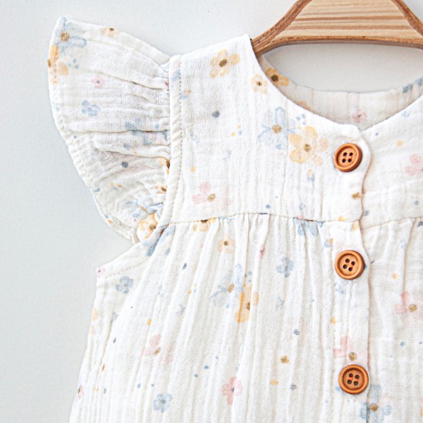 Муслиновый Песочник Для Девочки MiniBubbles (3-6/6-9/9-12/12-18мес.)