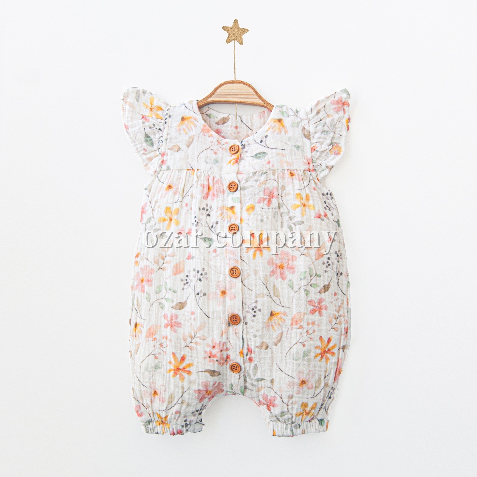 Муслиновый Песочник Для Девочки MiniBubbles (3-6/6-9/9-12/12-18мес.)