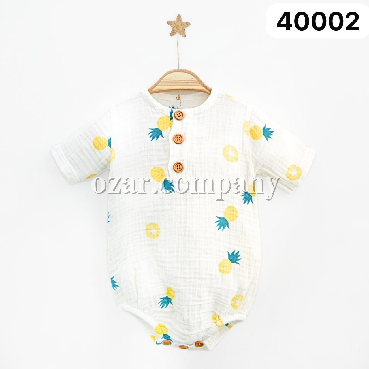 Муслиновый Бодик Для Новорождённых MiniBubbles (0-3/3-6/6-9/9-12/12-18мес.)