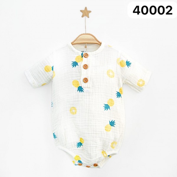 Муслиновый Бодик Для Новорождённых MiniBubbles (0-3/3-6/6-9/9-12/12-18мес.)