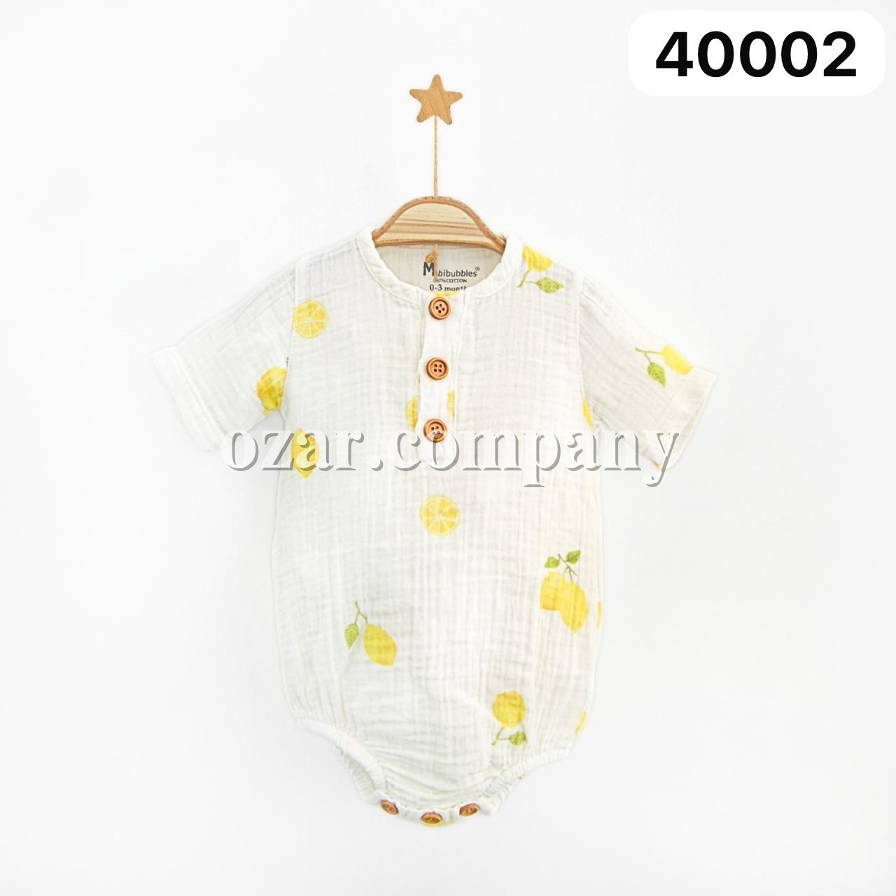 Муслиновый Бодик Для Новорождённых MiniBubbles (0-3/3-6/6-9/9-12/12-18мес.)