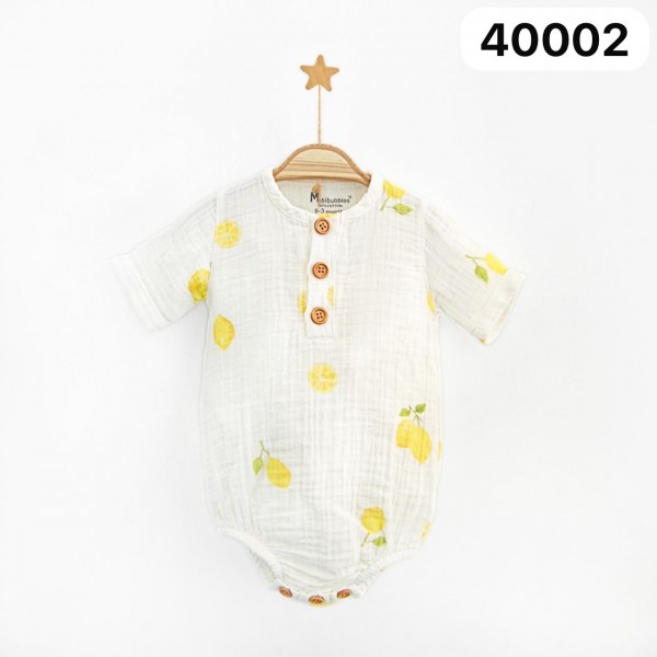Муслиновый Бодик Для Новорождённых MiniBubbles (0-3/3-6/6-9/9-12/12-18мес.)