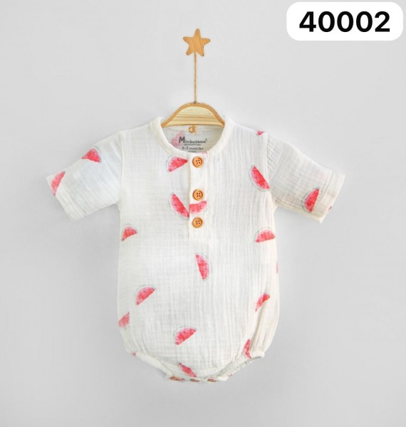 Муслиновый Бодик Для Новорождённых MiniBubbles (0-3/3-6/6-9/9-12/12-18мес.)
