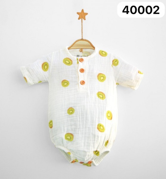 Муслиновый Бодик Для Новорождённых MiniBubbles (0-3/3-6/6-9/9-12/12-18мес.)