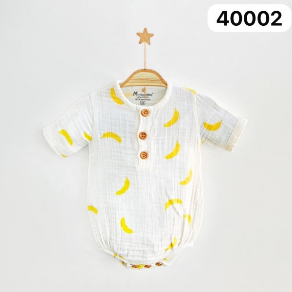 Муслиновый Бодик Для Новорождённых MiniBubbles (0-3/3-6/6-9/9-12/12-18мес.)