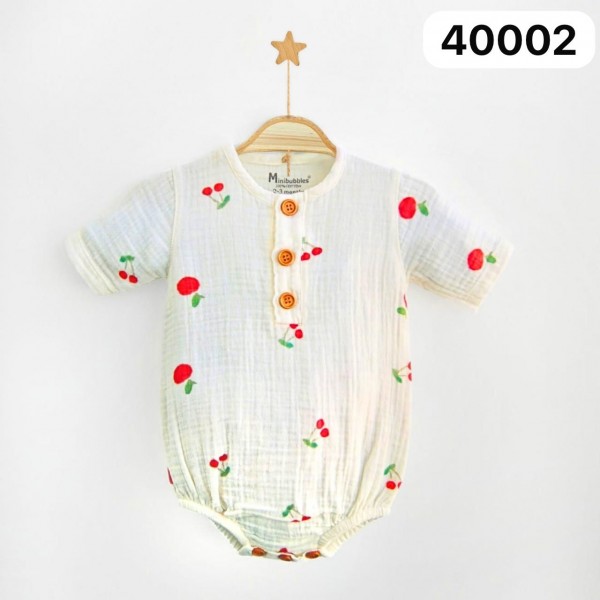Муслиновый Бодик Для Новорождённых MiniBubbles (0-3/3-6/6-9/9-12/12-18мес.)
