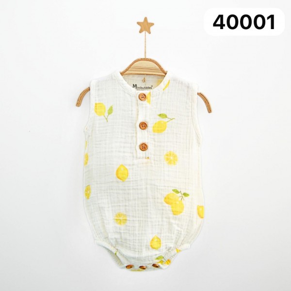 Муслиновый Бодик Для Новорождённых MiniBubbles (0-3/3-6/6-9/9-12/12-18мес.)