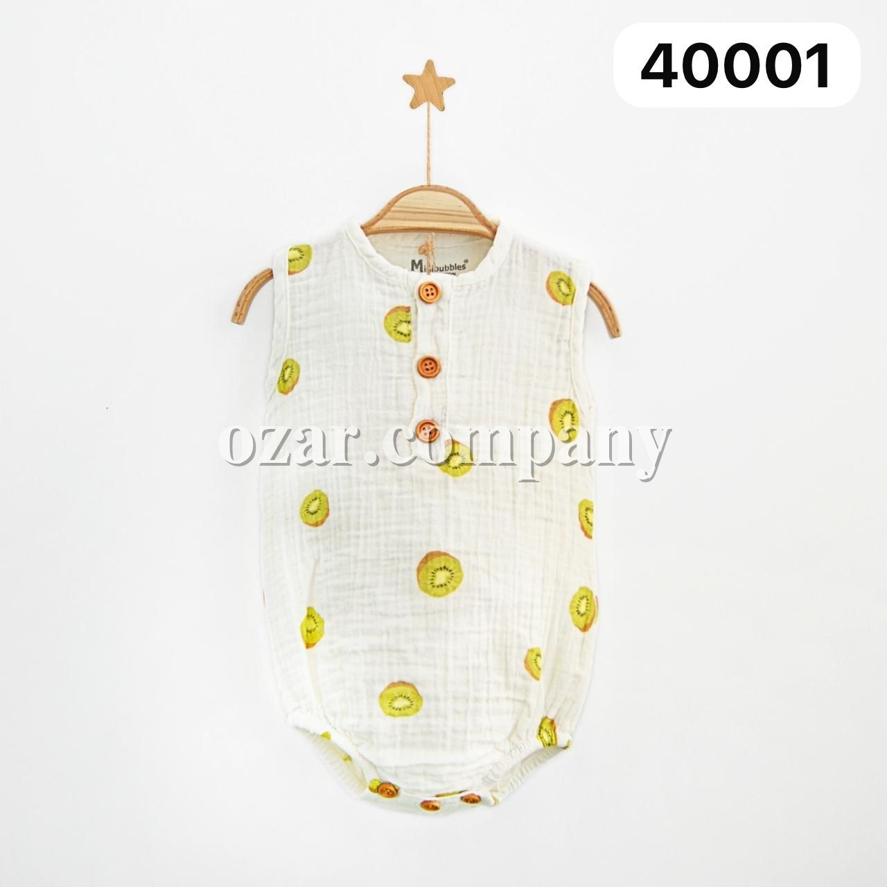 Муслиновый Бодик Для Новорождённых MiniBubbles (0-3/3-6/6-9/9-12/12-18мес.)