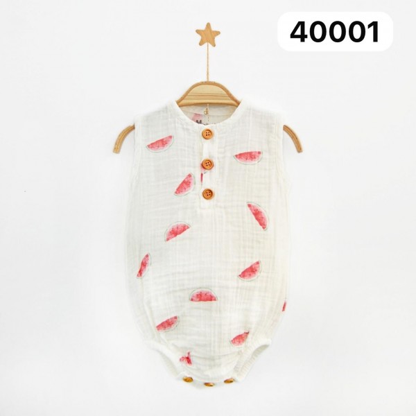 Муслиновый Бодик Для Новорождённых MiniBubbles (0-3/3-6/6-9/9-12/12-18мес.)