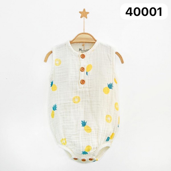 Муслиновый Бодик Для Новорождённых MiniBubbles (0-3/3-6/6-9/9-12/12-18мес.)