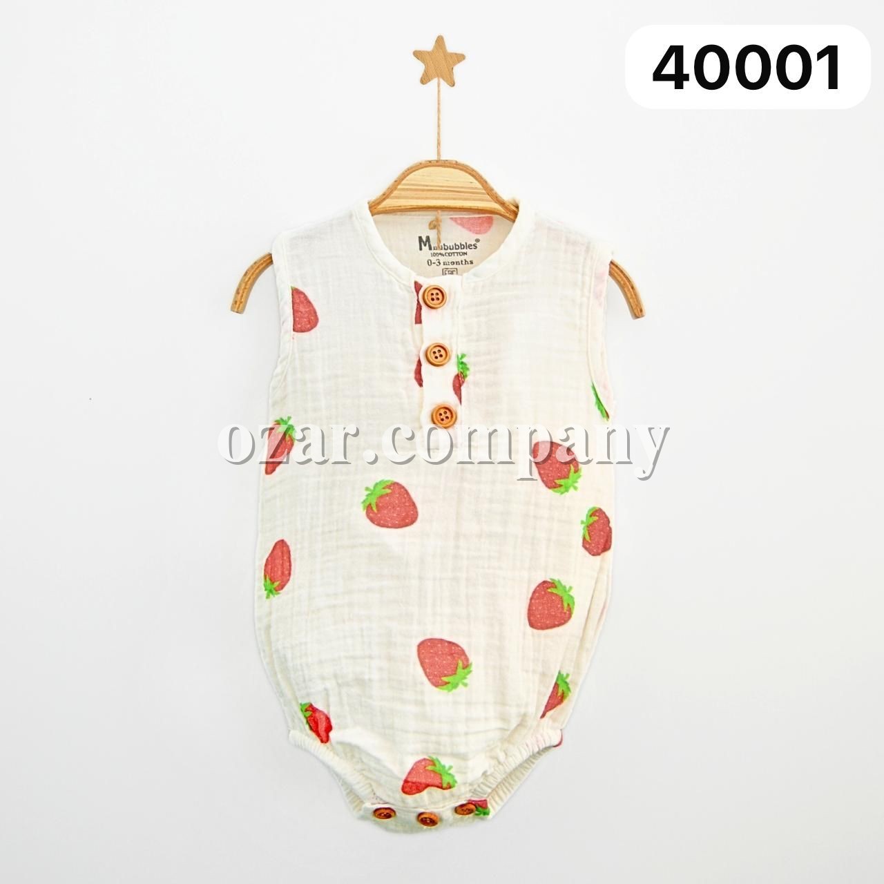 Муслиновый Бодик Для Новорождённых MiniBubbles (0-3/3-6/6-9/9-12/12-18мес.)